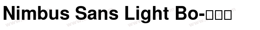 Nimbus Sans Light Bo字体转换